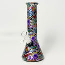 8.5" 5mm Hydrographic Glass Beaker Bong-2 Glass Bong Super Supplys Inc