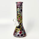 8.5" 5mm Hydrographic Glass Beaker Bong-2 Glass Bong Super Supplys Inc