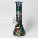 8.5" 5mm Hydrographic Glass Beaker Bong-2 Glass Bong Super Supplys Inc