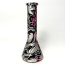 8.5" 5mm Hydrographic Glass Beaker Bong-1 Glass Bong Super Supplys Inc