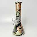 8.5" 5mm Hydrographic Glass Beaker Bong-1 Glass Bong Super Supplys Inc