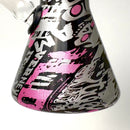 8.5" 5mm Hydrographic Glass Beaker Bong-1 Glass Bong Super Supplys Inc