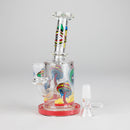 7" Magic Mushroom Glass Bong with Perc – Glow-in-the-Dark Glass Bong 777 Smoke