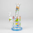 7" Magic Mushroom Glass Bong with Perc – Glow-in-the-Dark Glass Bong 777 Smoke Design2