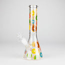 10" Glass Beaker Bong with Donut Design Glass Bong 777 Smoke Design1