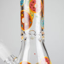 10" Glass Beaker Bong with Donut Design Glass Bong 777 Smoke