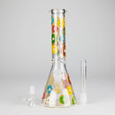 10" Glass Beaker Bong with Donut Design Glass Bong 777 Smoke