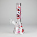 10" 5mm Glass Beaker Bong With Kitty Design Glass Bong 777 Smoke