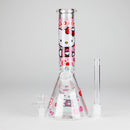 10" 5mm Glass Beaker Bong With Kitty Design Glass Bong 777 Smoke