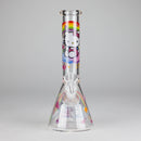 10" 5mm Glass Beaker Bong With Kitty Design Glass Bong 777 Smoke Design2