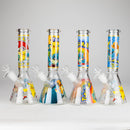 10" 5mm Glass Beaker Bong with Cartoon Design Glass Bong 777 Smoke