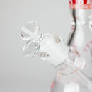 14" 7mm Glass Beaker Bong with Kitty Design and Ice Catcher Glass Bong 777 Smoke