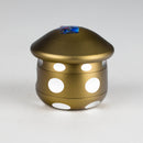 ZAluminum Mushroom Grinder 4 Layers Regular Grinder 777 Smoke Gold