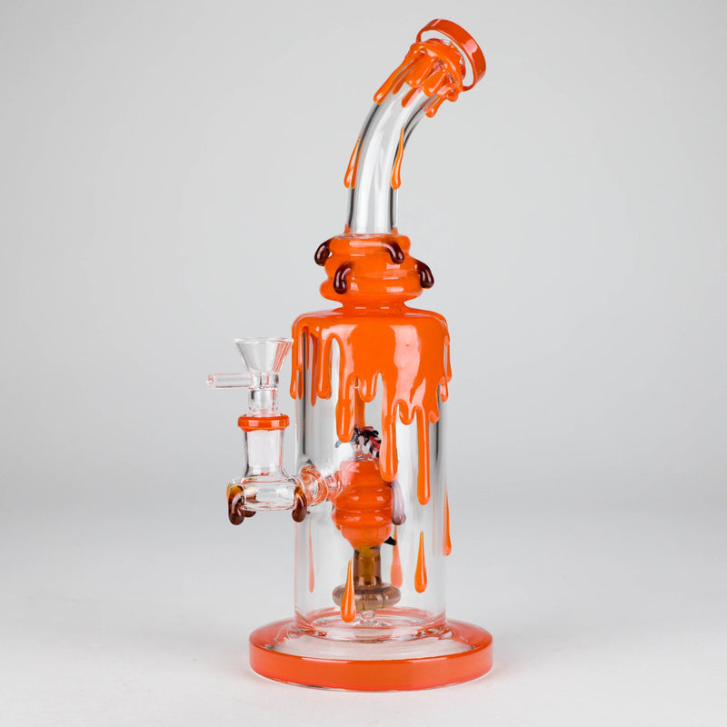 10" DripHive Glass Bong Glass Bong DY Glass Orange