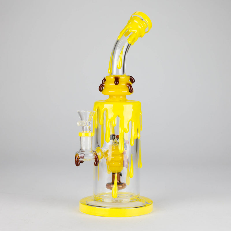 10" DripHive Glass Bong Glass Bong DY Glass Yellow