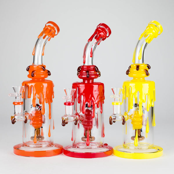 10" DripHive Glass Bong