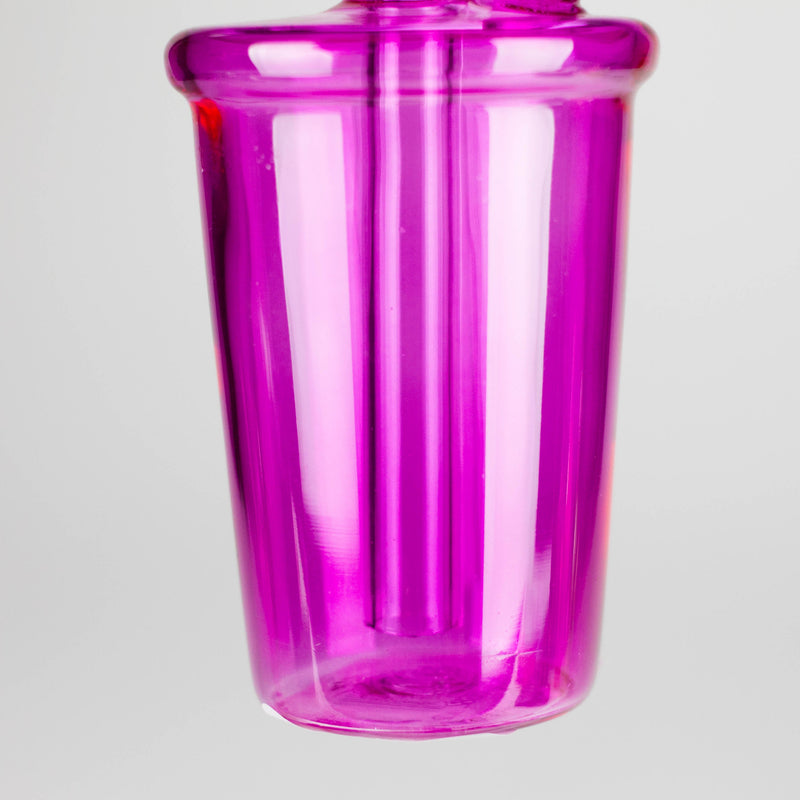 5" Coffee Cup Oil Bong – Neon Galactic Glow Design [PIP668] Glass Rig NIBO Distribution