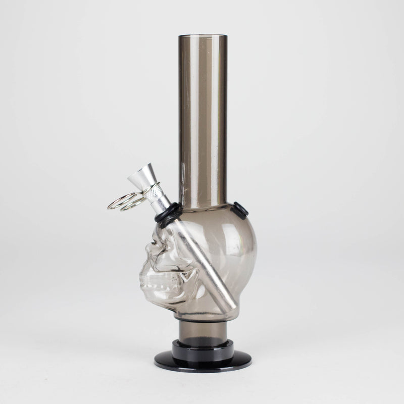 Acrylic 8" Skull Shape Water Pipe – [PIP2847] Resin · Silicone · Plastic Bong NIBO Distribution