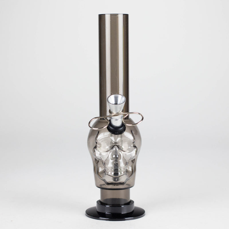 Acrylic 8" Skull Shape Water Pipe – [PIP2847] Resin · Silicone · Plastic Bong NIBO Distribution
