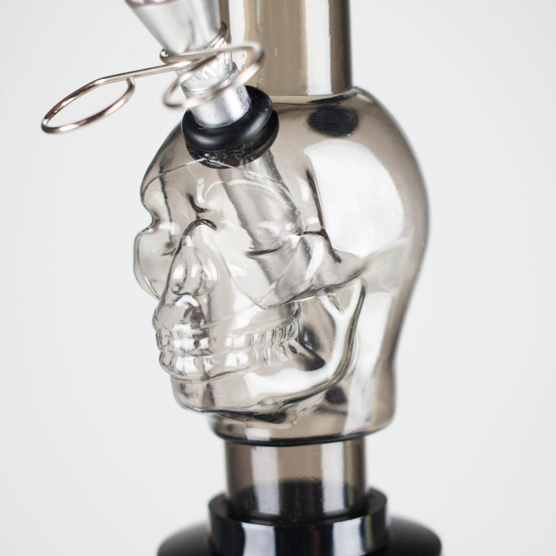 Acrylic 8" Skull Shape Water Pipe – [PIP2847] Resin · Silicone · Plastic Bong NIBO Distribution