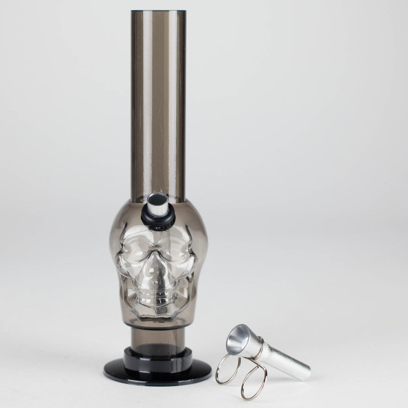Acrylic 8" Skull Shape Water Pipe – [PIP2847] Resin · Silicone · Plastic Bong NIBO Distribution
