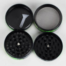 2.2" 4-Layer Metal Grinder with Cartoon Design – Box of 12 Display Pack 777 Smoke