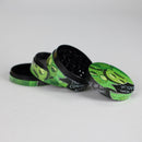 2.2" 4-Layer Metal Grinder with Cartoon Design – Box of 12 Display Pack 777 Smoke