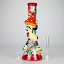 13" Shroomed Out Glow in the dark Glass Bong Glass Bong DY Glass