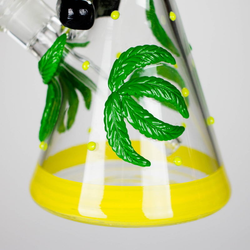13" Bananabudz Glow in the dark Glass Bong Glass Bong DY Glass