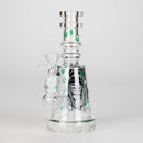 6.5" Gorillux Glow in the dark Glass Bong Glass Bong DY Glass Green (B)