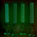 New Design 20" Stylish Designed 9mm Glow in the dark Glass Bong Glass Bong Super Supplys Inc