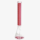 New Design 20" Stylish Designed 9mm Glow in the dark Glass Bong Glass Bong Super Supplys Inc Red
