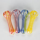 4.5" Line Soft Glass Handpipe – Colorful, Lightweight & Portable Glass Pipe RMG WHOLESALE 2pcs pack