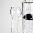 14" Percolator Bong – Sleek Design with 18mm Bowl Joint for Smooth Filtration Glass Bong RMG WHOLESALE