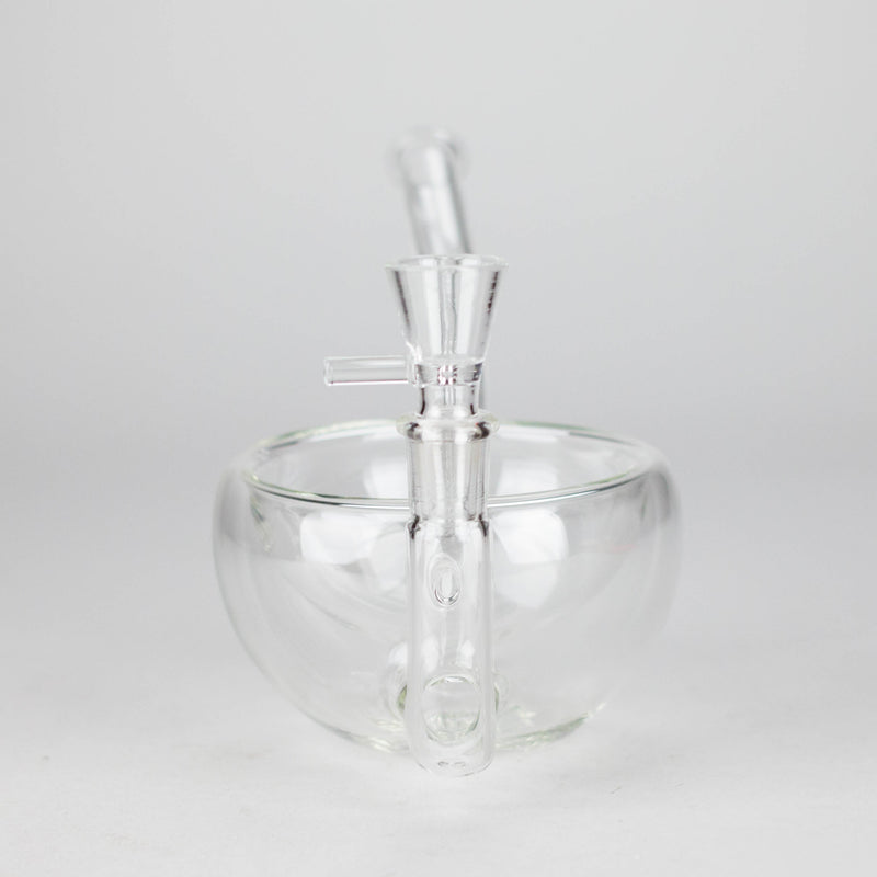 Clear Katora Water Pipe – Unique Bowl-Style Design with 14mm Joint Glass Bong RMG WHOLESALE