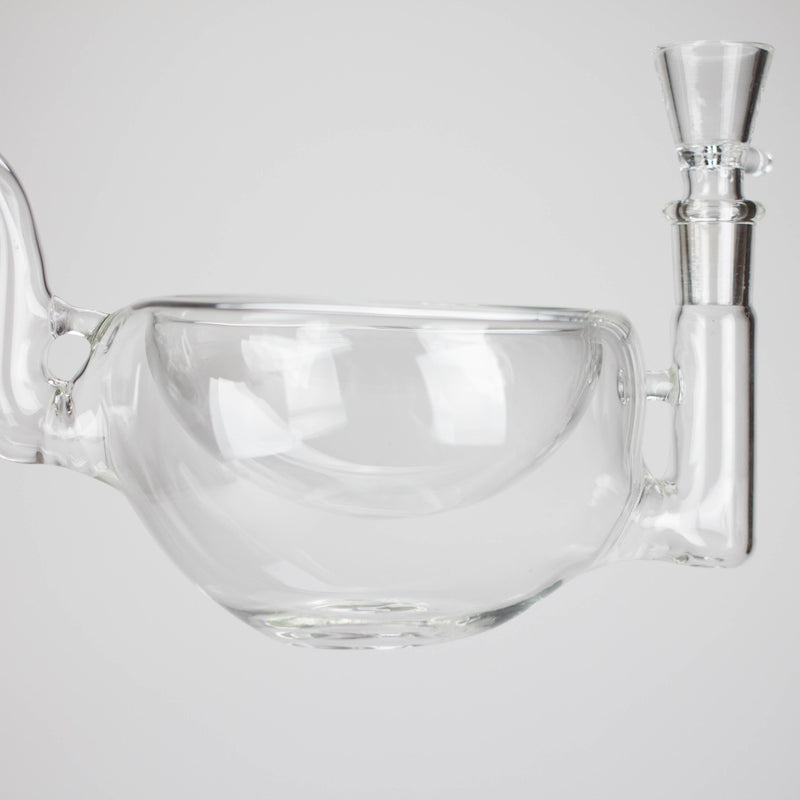 Clear Katora Water Pipe – Unique Bowl-Style Design with 14mm Joint Glass Bong RMG WHOLESALE