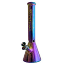 Fortune | 14" 4mm Electroplate Glass Bong- Assorted Colour Glass Bong Fortune Rainbow