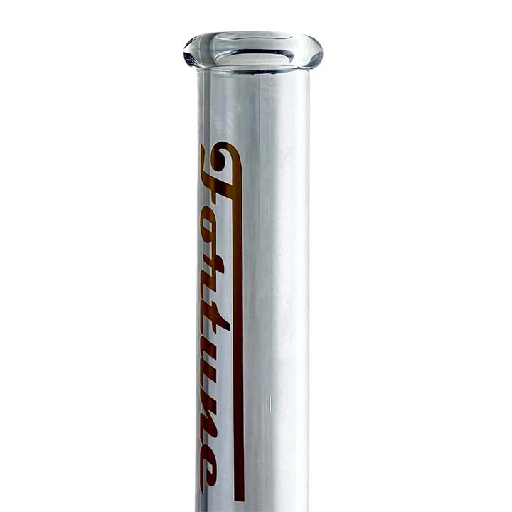 Fortune | 14" 4mm Electroplate Glass Bong- Assorted Colour Glass Bong Fortune