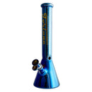 Fortune | 14" 4mm Electroplate Glass Bong- Assorted Colour Glass Bong Fortune Blue