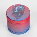 1.5" 4-Layer Metal Grinder – Rose Skull Design | Box of 12 Display Pack 777 Smoke