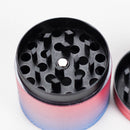 1.5" 4-Layer Metal Grinder – Rose Skull Design | Box of 12 Display Pack 777 Smoke