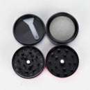 1.5" 4-Layer Metal Grinder – Rose Skull Design | Box of 12 Display Pack 777 Smoke