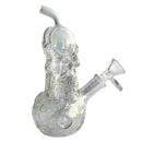 6" Astronaut Design Electroplate Glass Bong – Compact & Stemless Glass Bong Fortune