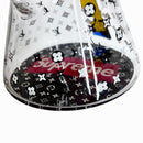 10" Cartoon Glow-in-the-Dark Glass Beaker Bong – 3-Piece Set Glass Bong Super Supplys Inc