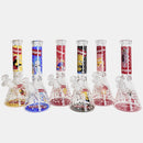 10" Cartoon Glow-in-the-Dark Glass Beaker Bong – 3-Piece Set Glass Bong Super Supplys Inc