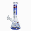 10" Cartoon Glow-in-the-Dark Glass Beaker Bong – 3-Piece Set Glass Bong Super Supplys Inc Design B