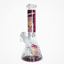 10" Cartoon Glow-in-the-Dark Glass Beaker Bong – 3-Piece Set Glass Bong Super Supplys Inc Design E