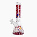 10" Cartoon Glow-in-the-Dark Glass Beaker Bong – 3-Piece Set Glass Bong Super Supplys Inc Design C
