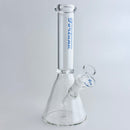Fortune | 10" Clear Beaker Glass Bong – 5mm Thick Glass Bong Fortune Blue