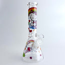 10" 5mm HK Design Glass Beaker Bong Glass Bong Super Supplys Inc Design D